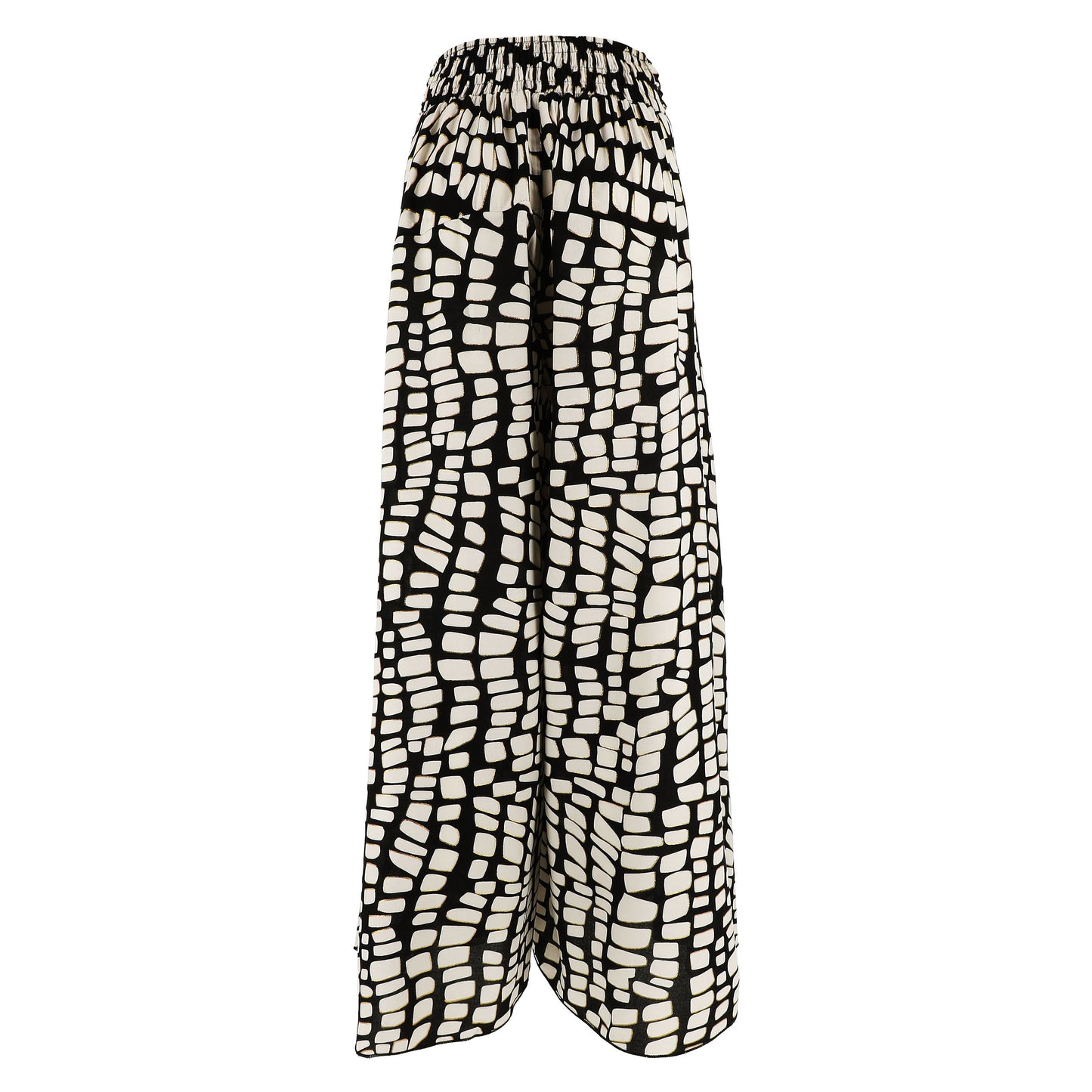 KARAKORUM Pantaloni PRECIOUS Ecru e Nero-KARAKORUM-VIALESCARPE