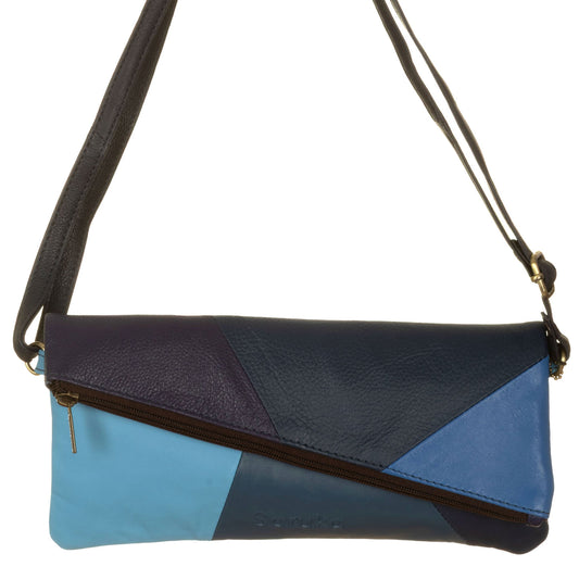 SORUKA Borsetta Mila liscia 230096 Blu e Azzurro
