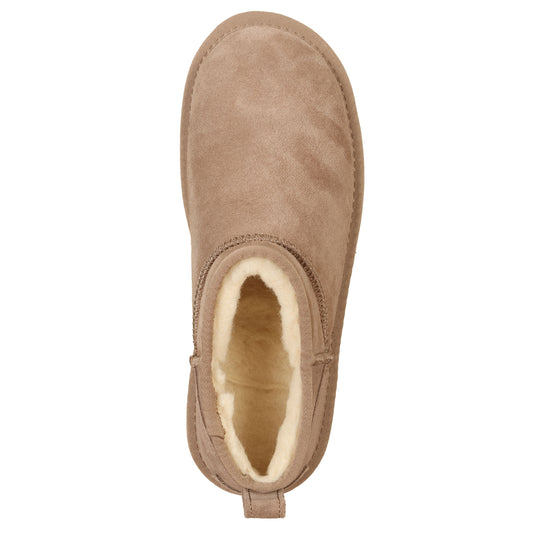 Ankle boots scamosciati fodera lana, con platform-Colors of California-VIALESCARPE