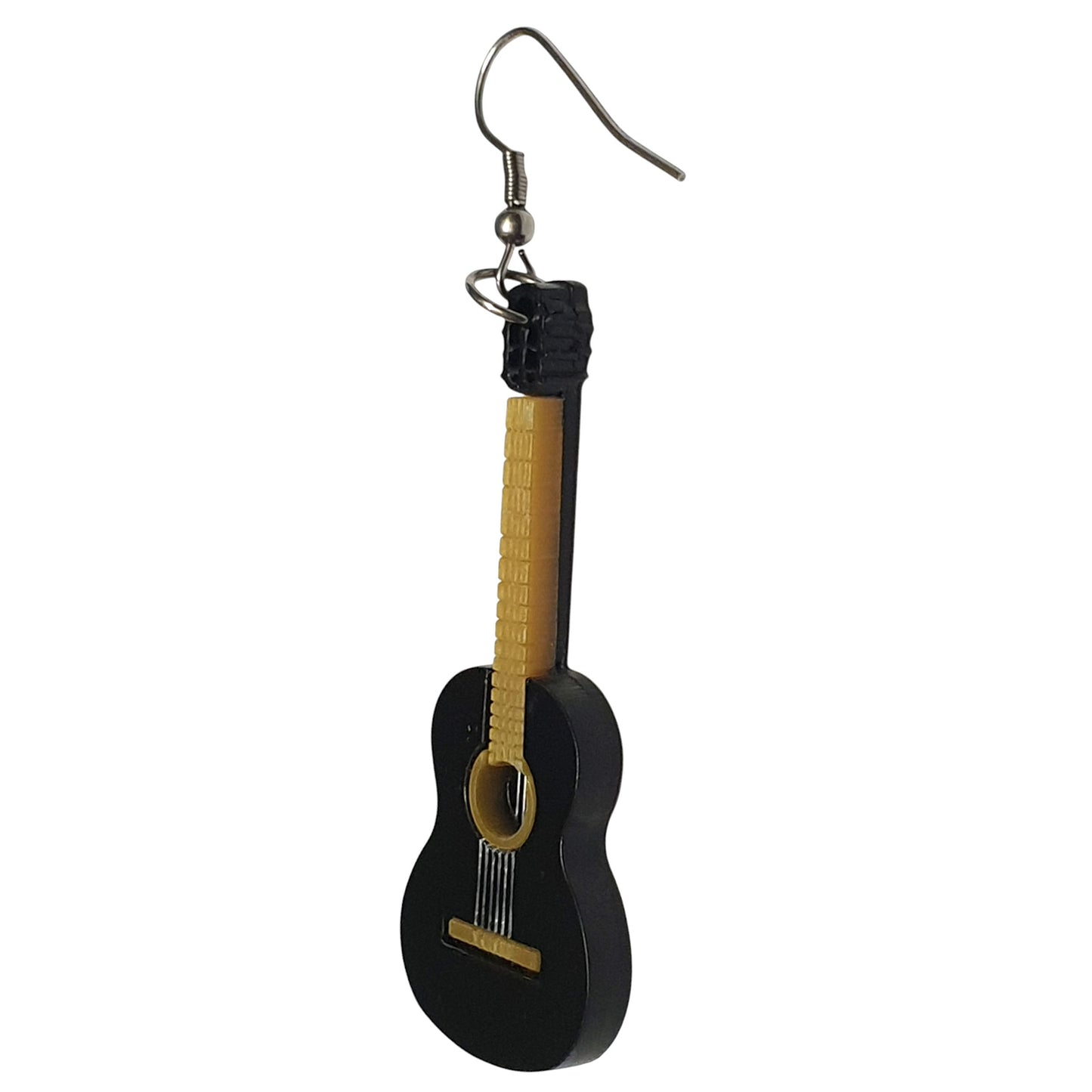 ARKY FLY Orecchini pendenti chitara classica nero e oro-ARKYFLY-VIALESCARPE