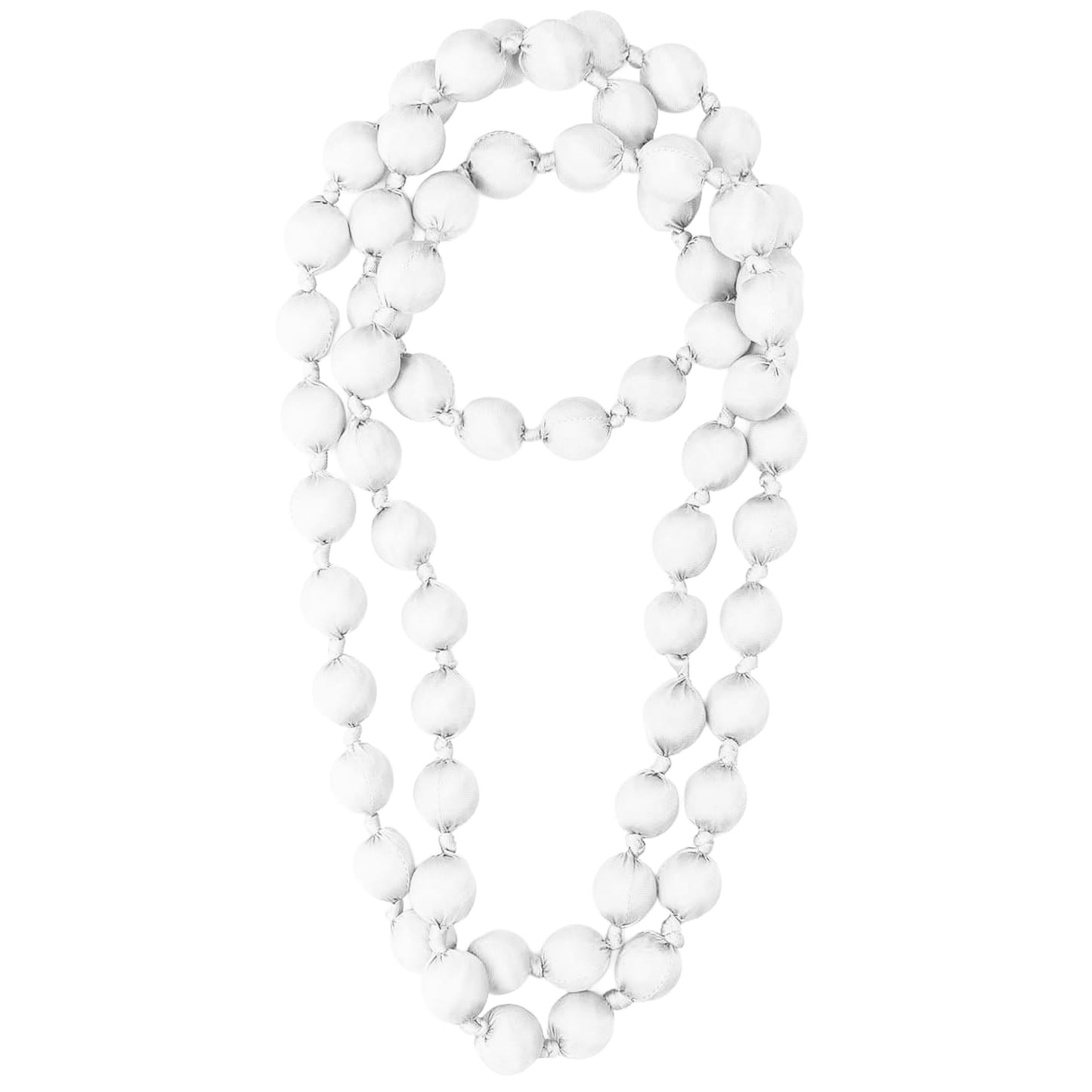 LOOM - Collana Doan Mega Nodi Seta Avorio