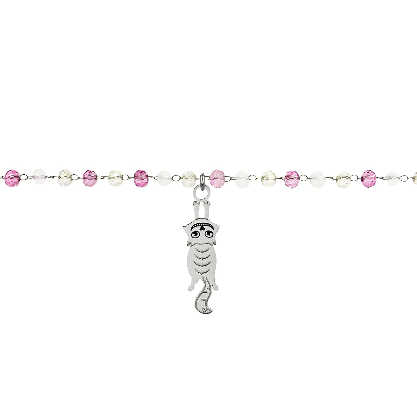 MAD TEA - Bracciale cristalli “Gatto di Alice”