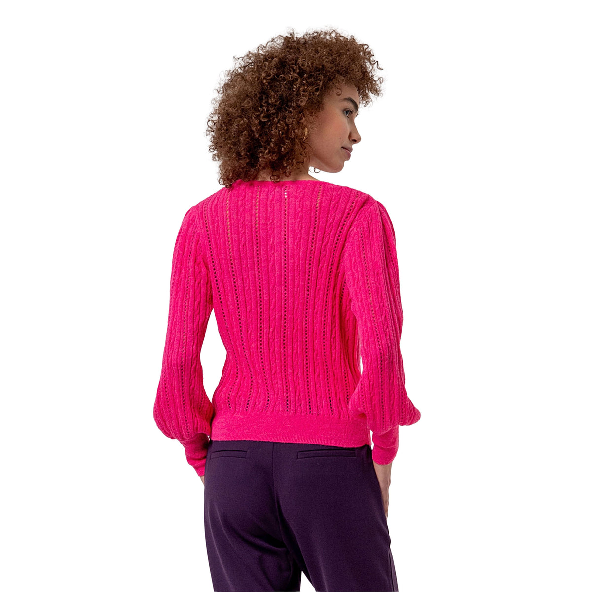 SURKANA Maglione Trafporato in Maglia Cherry