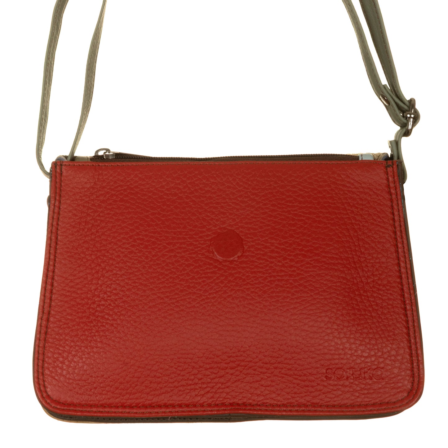 SORUKA Borsa Laia patella reversibile Rosa, maculato - Rosso, Glicine
