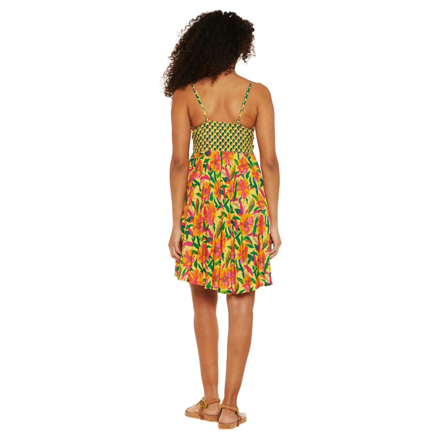 BABA DESIGN - Abito corto Flowers Paradise
