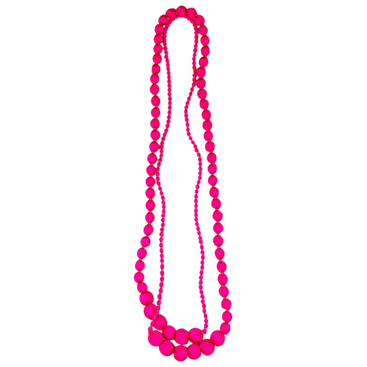 LOOM - Collana Duyen Seta Rosa Shoking-LOOM-VIALESCARPE