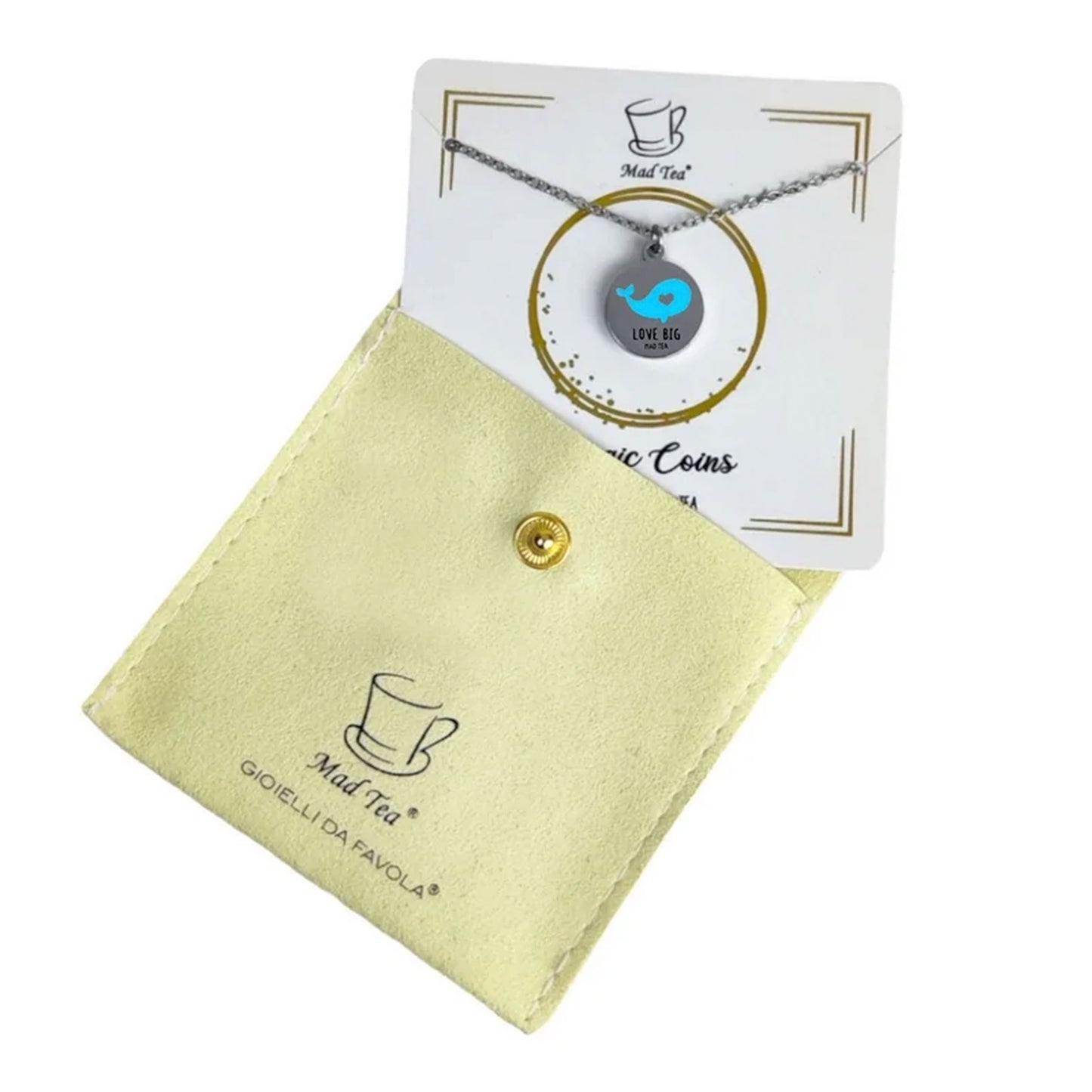 MAT TEA - Collana MAGIC COINS - “Balena Love big”-MAD TEA-VIALESCARPE