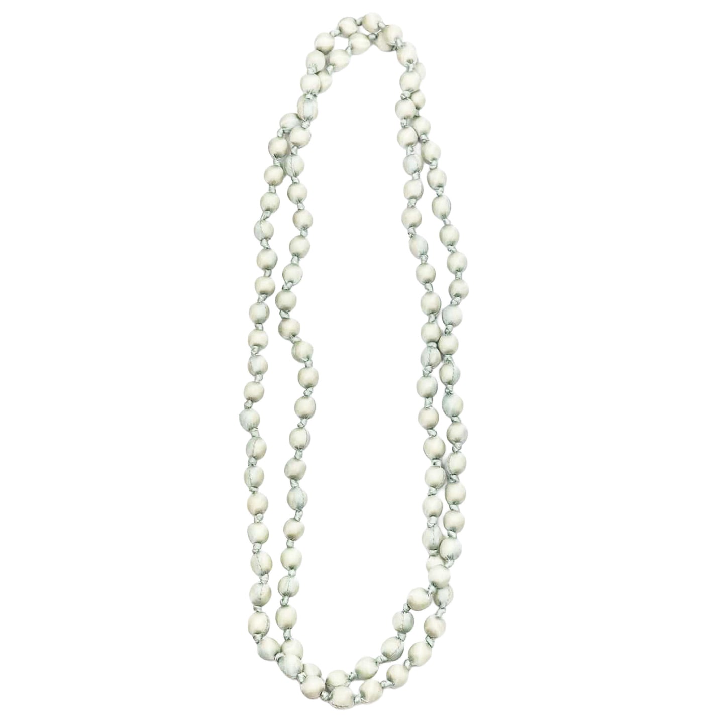 LOOM - Collana Doan Nodi Seta Grigio Chiaro-LOOM-VIALESCARPE