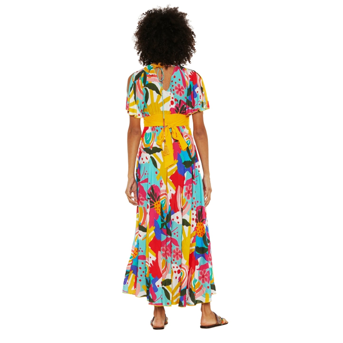 BABA DESIGN - Abito lungo Sun Palette