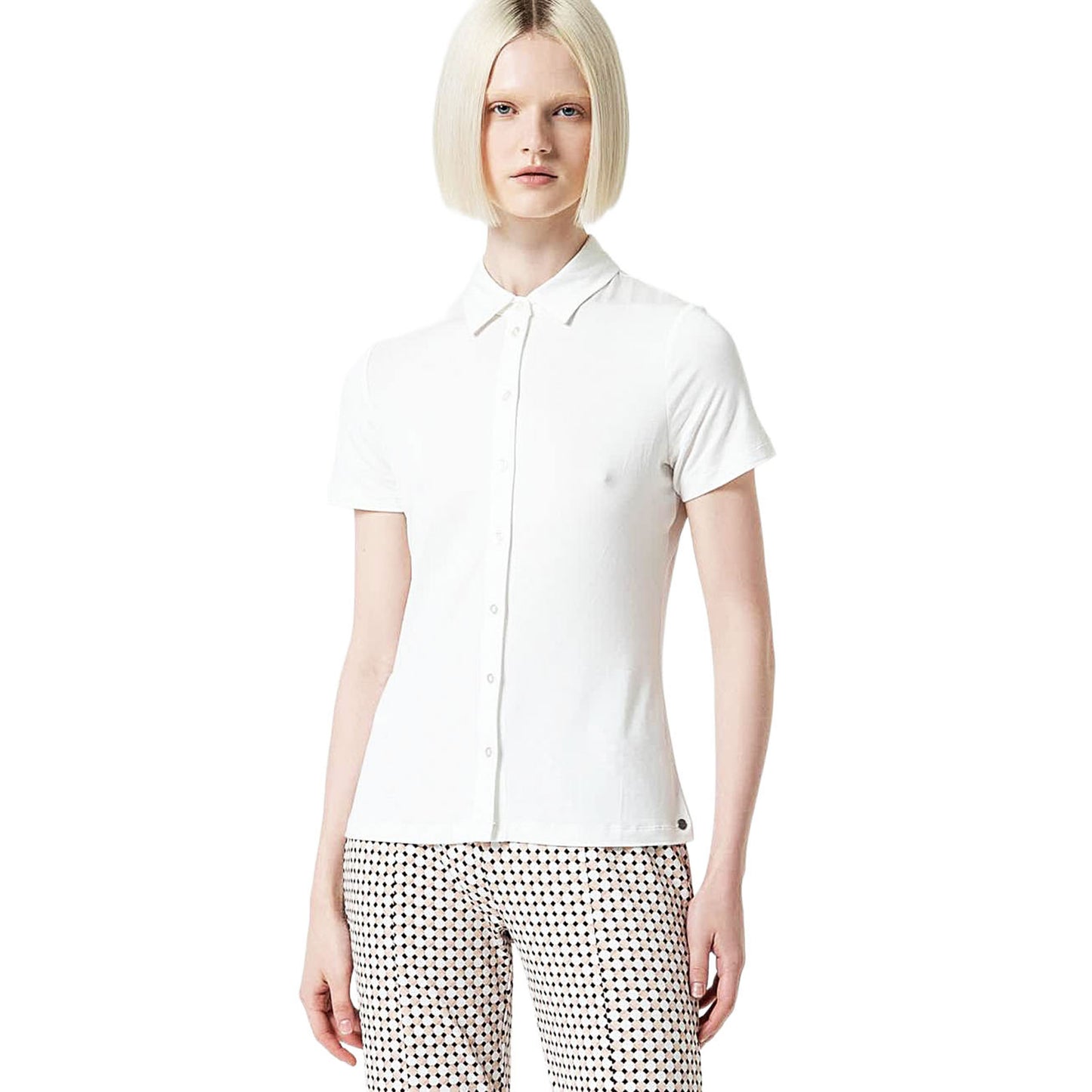 SURKANA - Camicia basic bamboo tinta unita manica corta