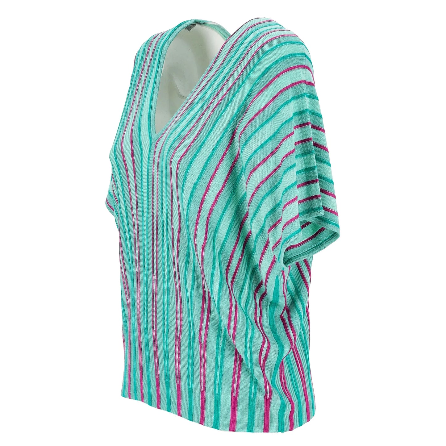 SURKANA - Pullover in maglia manica corta a pipistrello