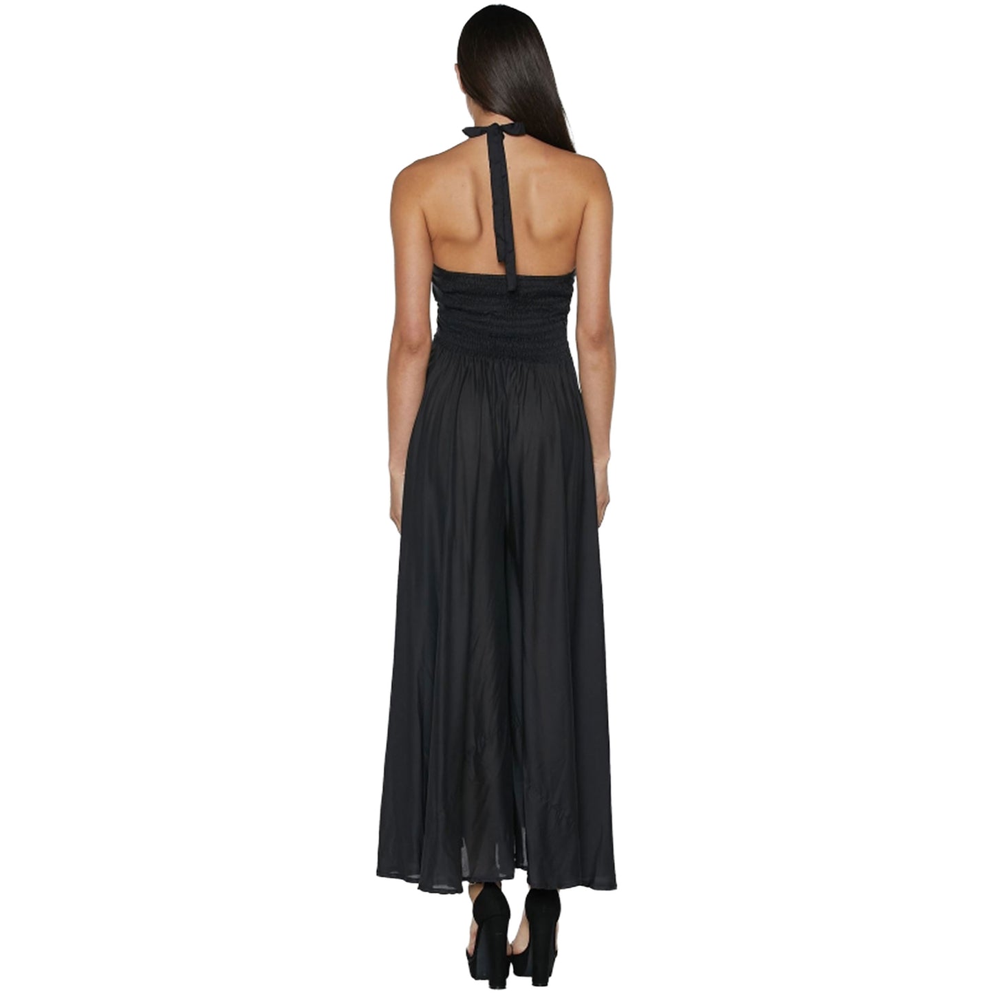 BABA DESIGN Jumpsuit VISCOSE FLARE Nero