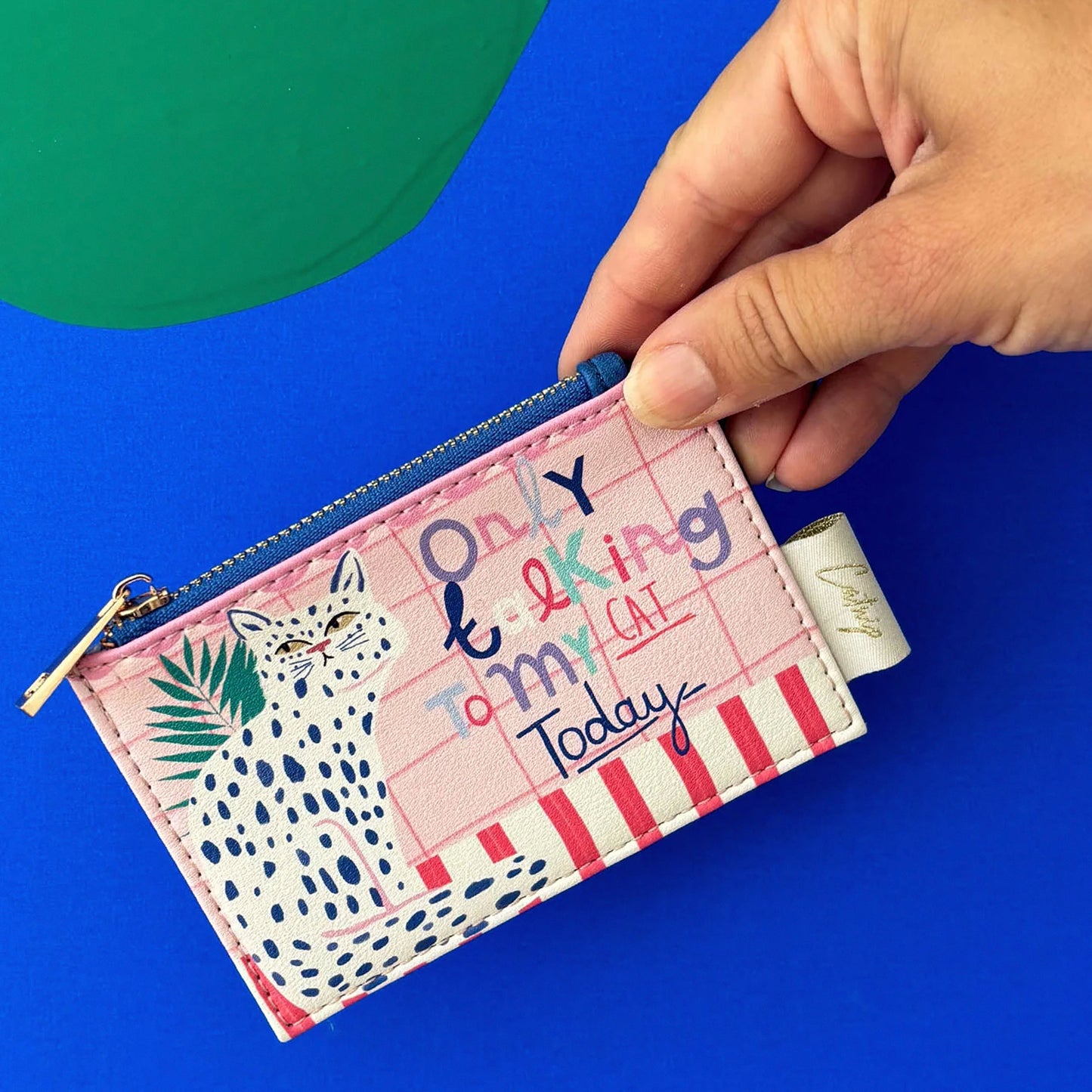 HOUSE OF DISASTER - Catnip 'Only Talking To My Cat' Zip Purse-House of Disaster-VIALESCARPE