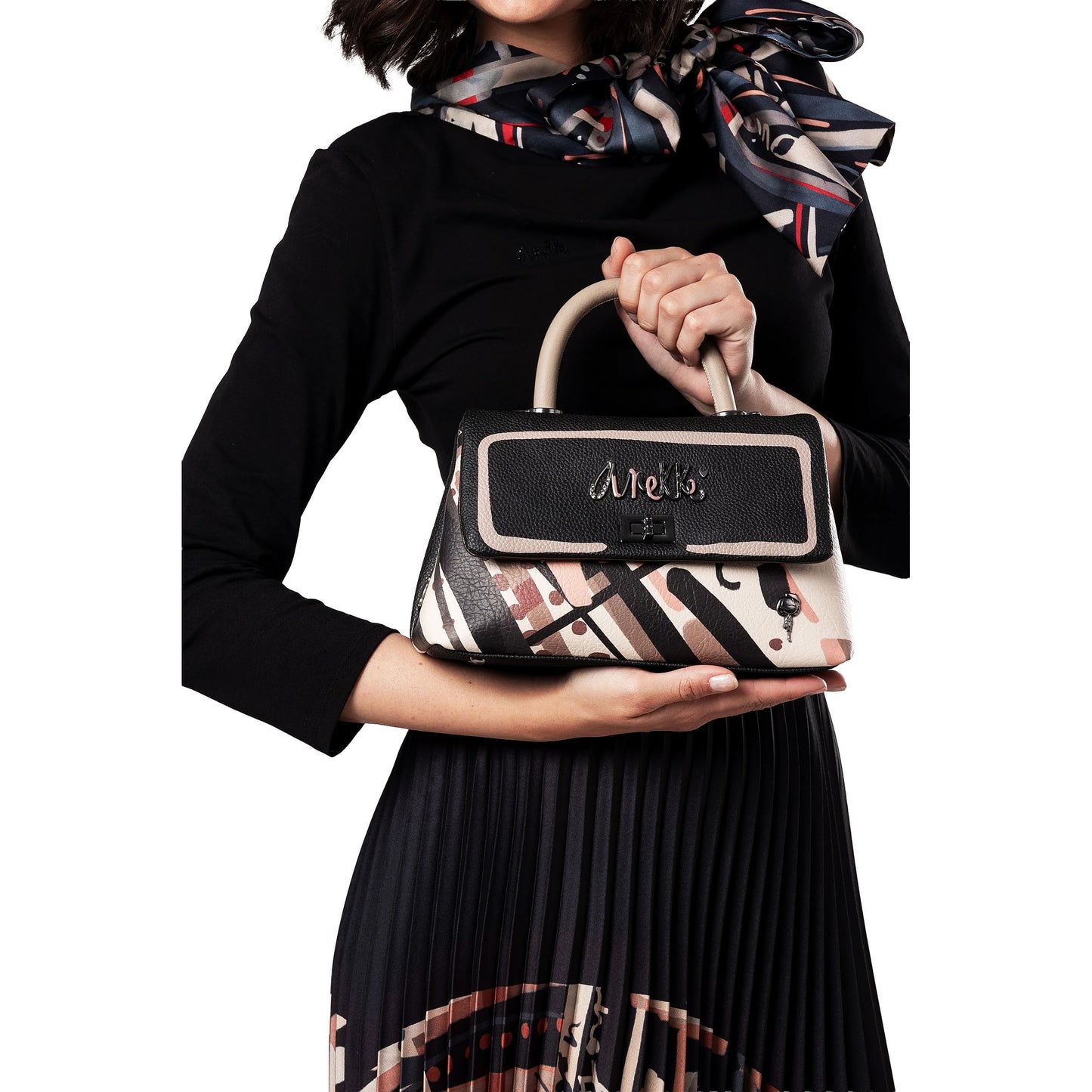ANEKKE - Borsa manico corto e tracolla Parisian