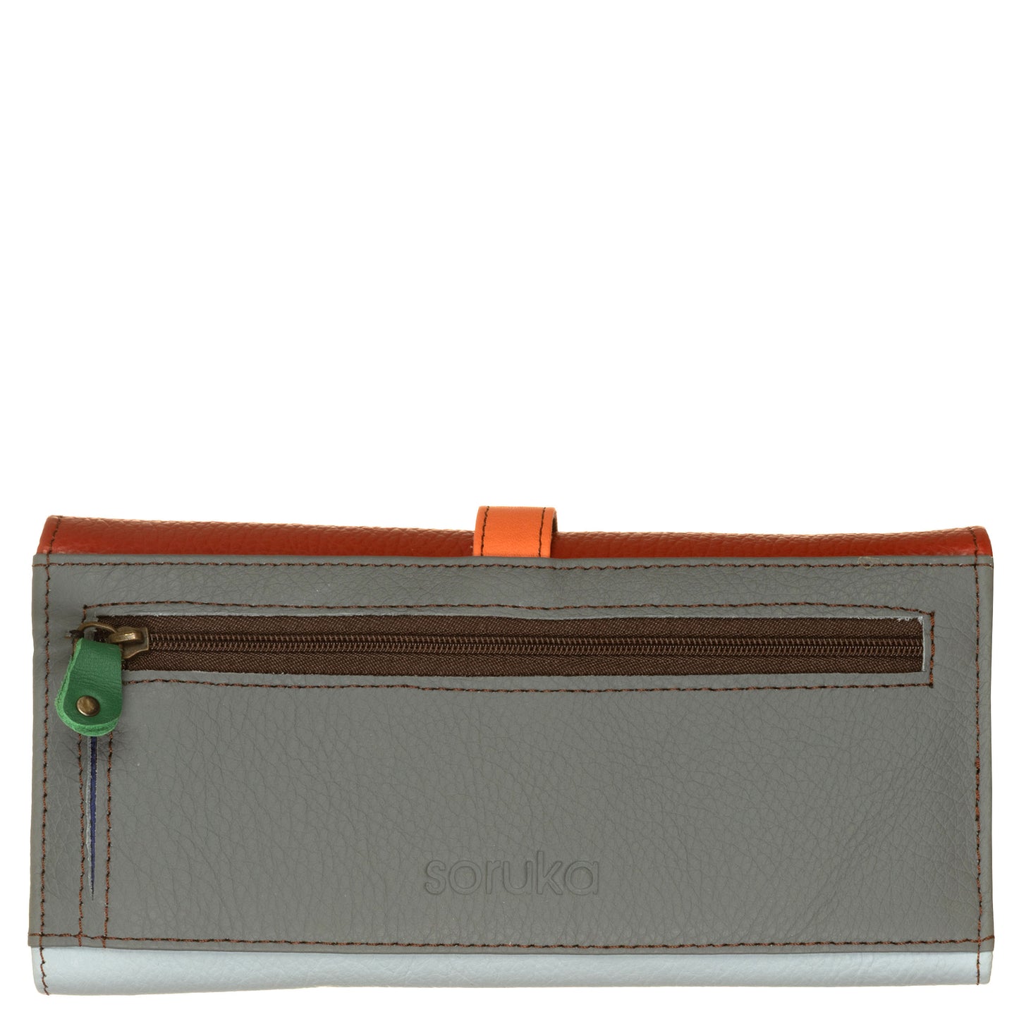 SORUKA Portafogli Half Moon liscio 687464 Rosso. Verde, Azzurro, multi