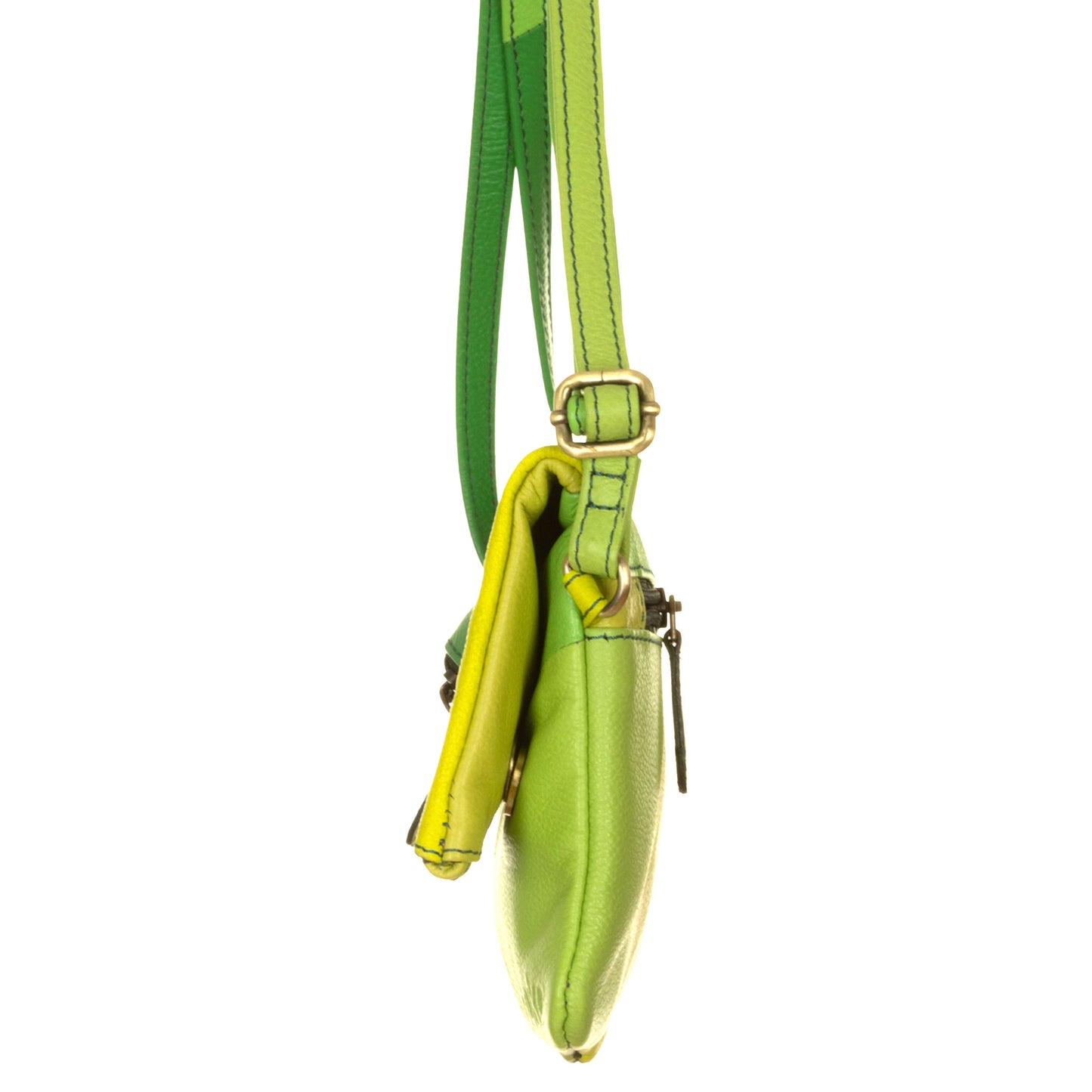 SORUKA Borsetta Mila liscia 230096 Verde e giallo