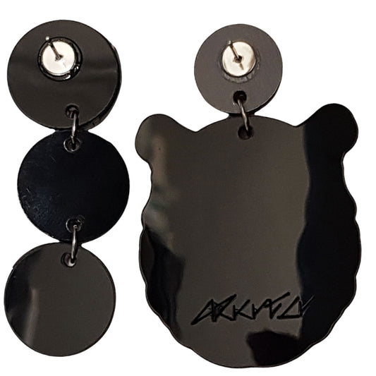 Orecchini pendenti asimmetrici Tigre-ARKYFLY-VIALESCARPE