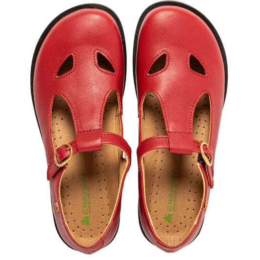 Sandali due buchi El Naturalista ARENISCA Nappa Rosso