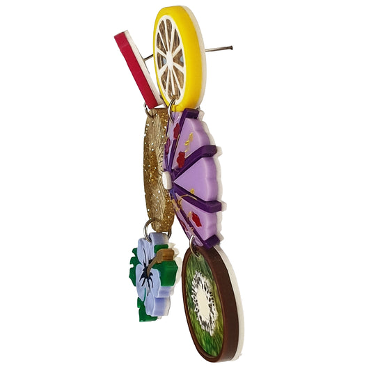 ARKY FLY Orecchini pendenti Frutta Cocktail-ARKYFLY-VIALESCARPE