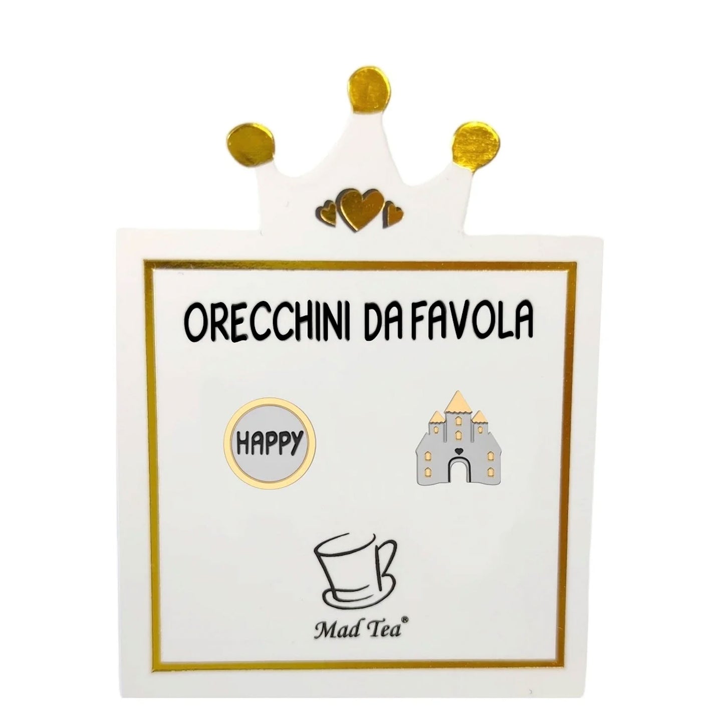 MAT TEA - Orecchini - Castello Happy as Princess - Happy-MAD TEA-VIALESCARPE