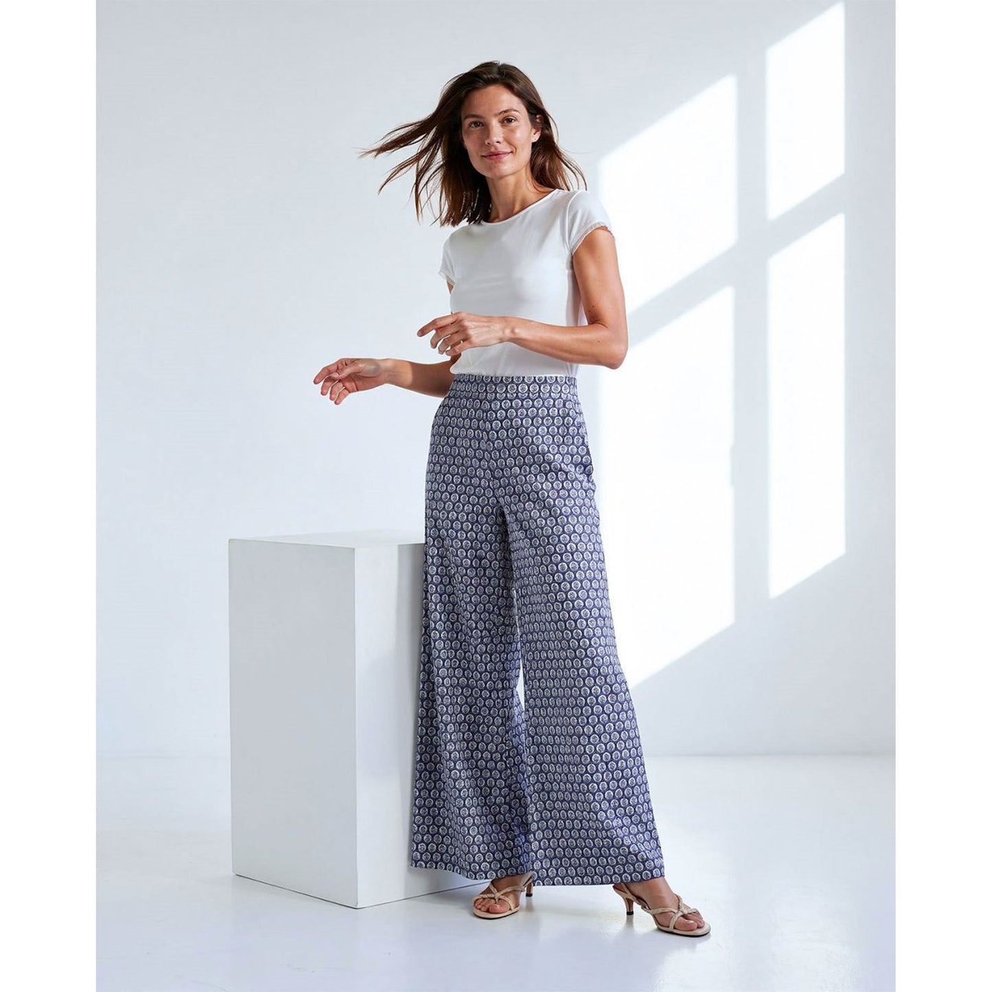 SURKANA Pantaloni Larghi Blu e Azzurro