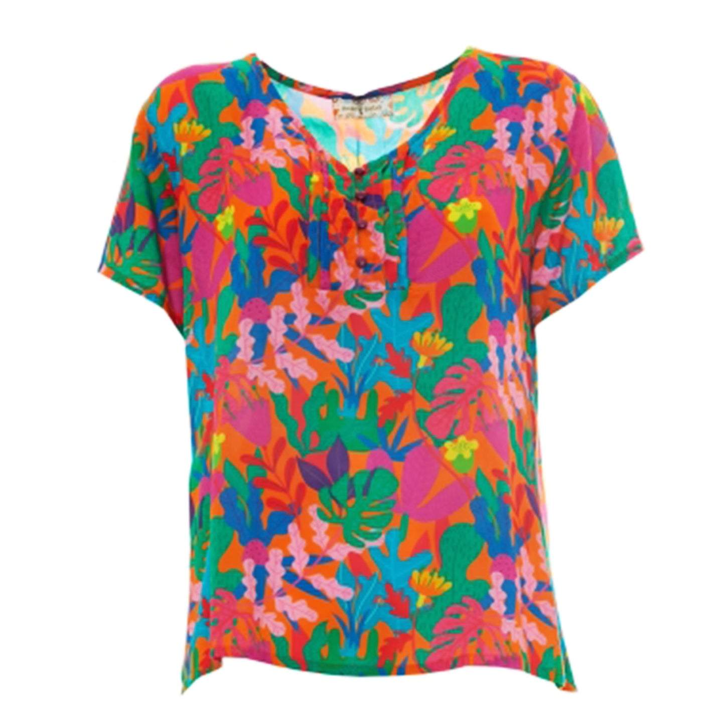 Top mezze maniche HAPPY BABA Underwater Stripes