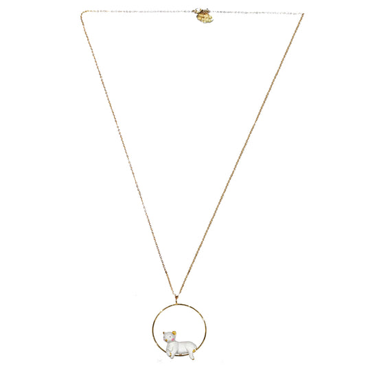 Collana Gatto che si dondola-MANITAS DE PLATA-VIALESCARPE