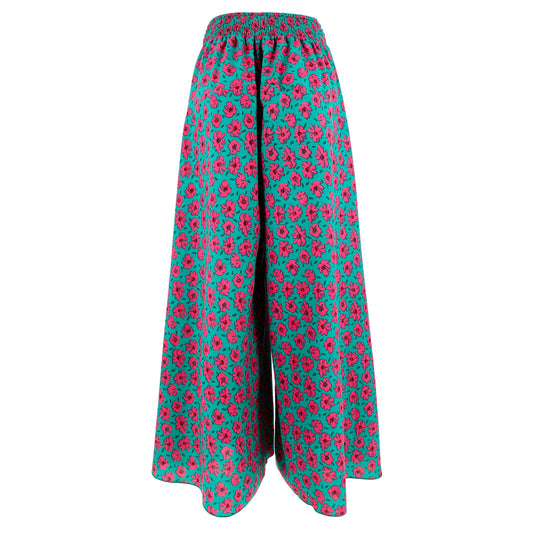 KARAKORUM Pantaloni COSIMA Teal e Fuxia-KARAKORUM-VIALESCARPE