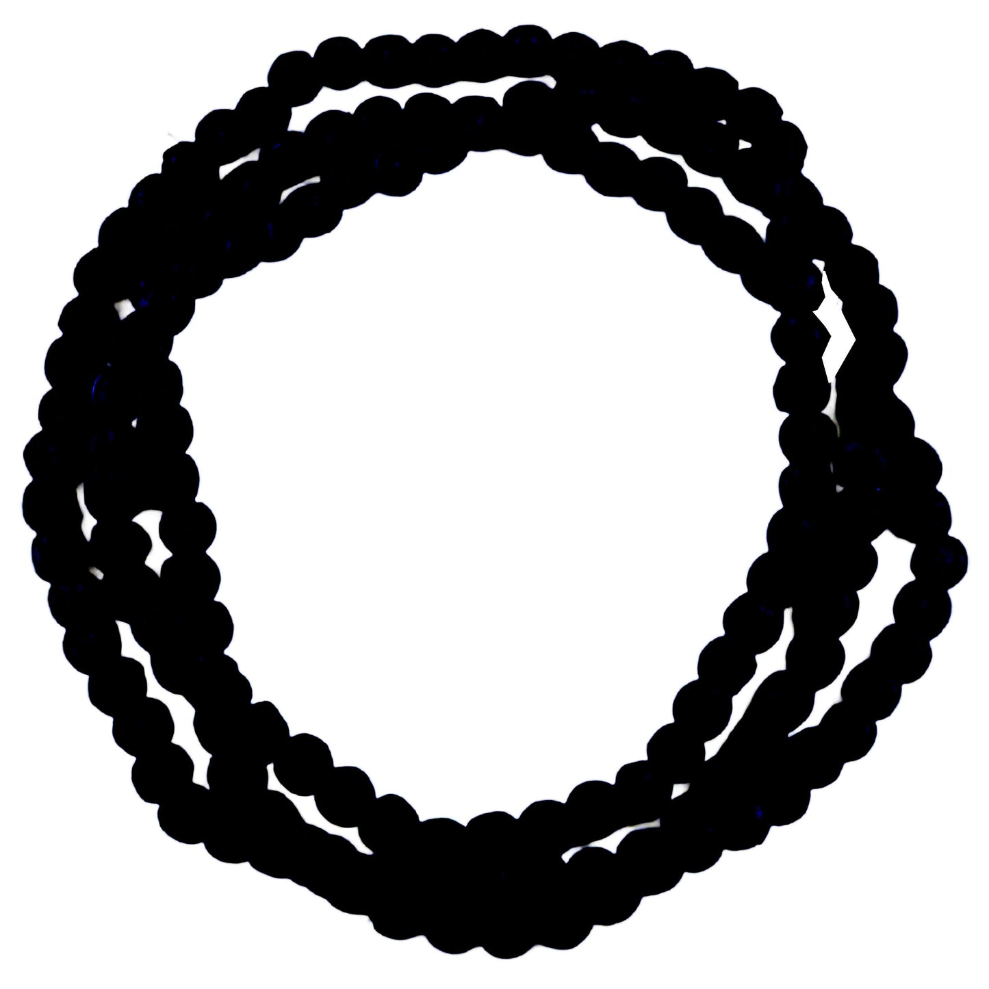 LOOM - Collana Doan Semplice Seta Nero-LOOM-VIALESCARPE