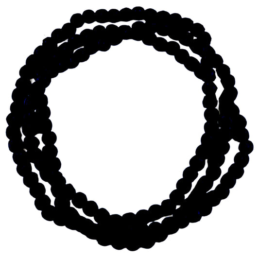 LOOM - Collana Doan Semplice Seta Nero-LOOM-VIALESCARPE