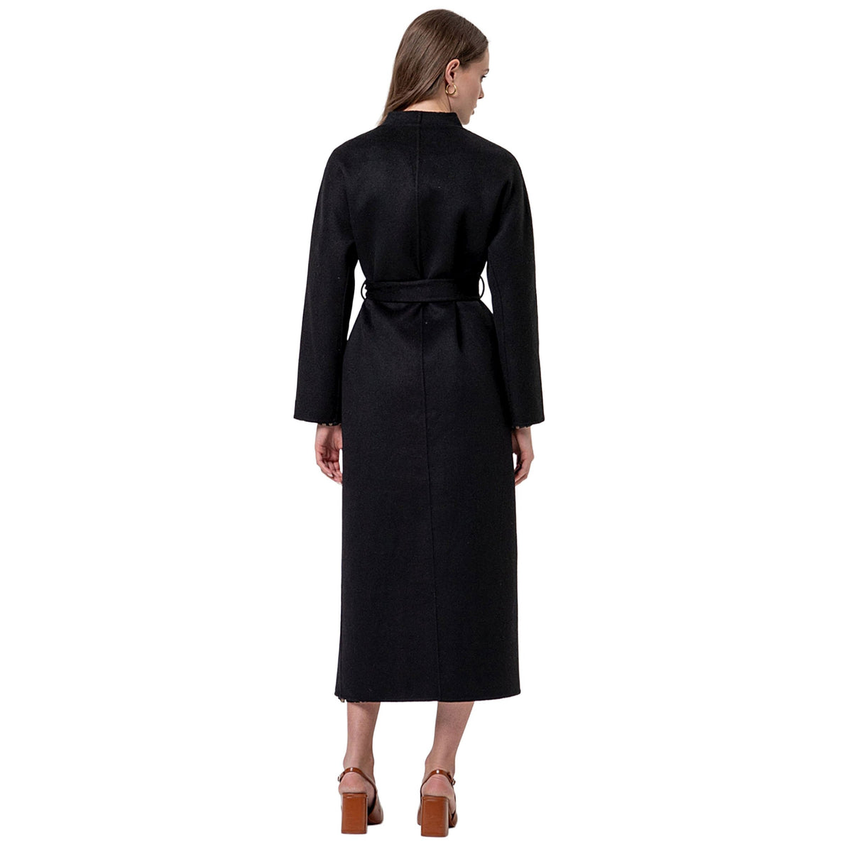 SURKANA Cappotto lungo incrociato Nero