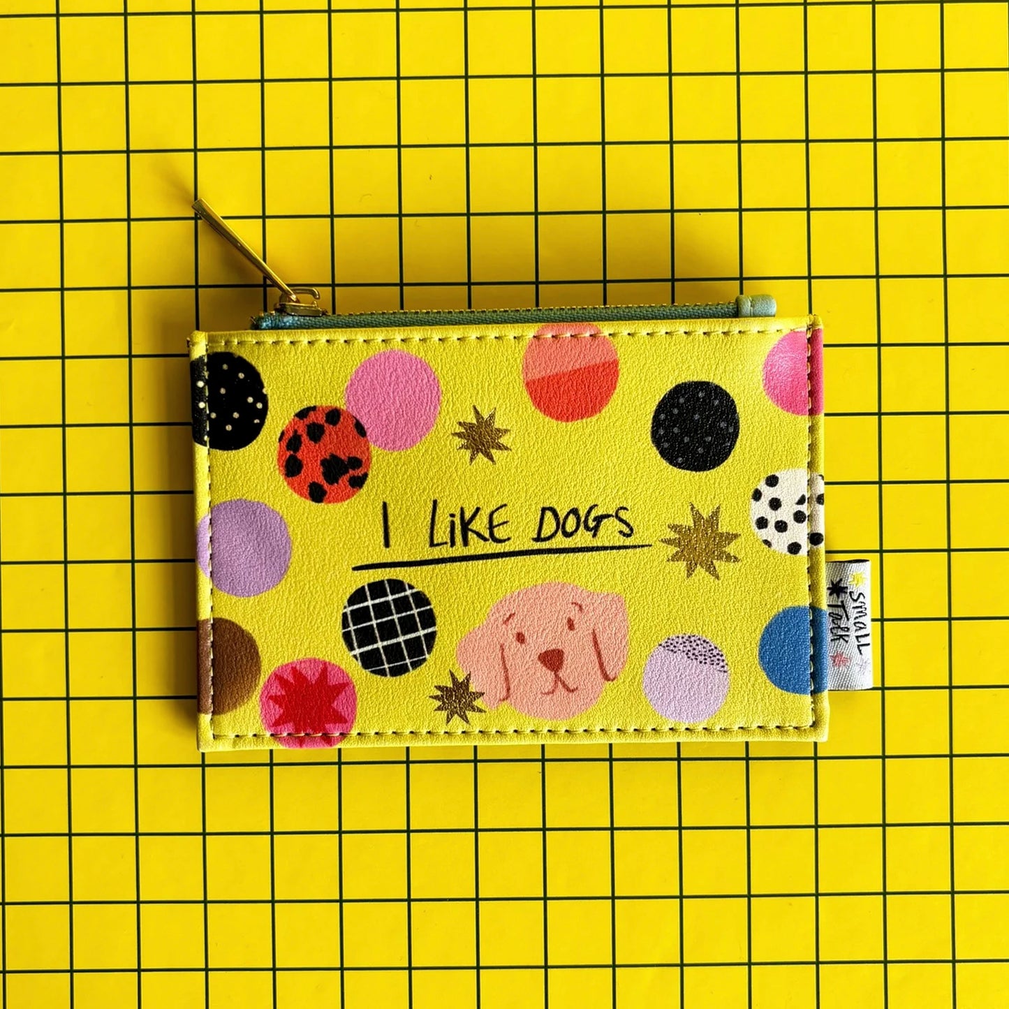 HOUSE OF DISASTER - Small Talk 'I Like Dogs' Zip Purse