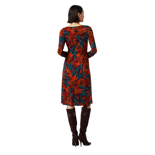 SURKANA - Vestito midi con arricciatura in vita Mattone-SURKANA-VIALESCARPE