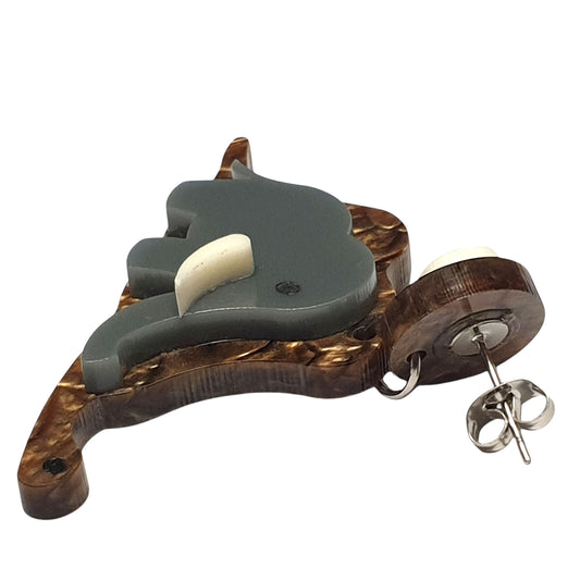 ARKY FLY Oreccchini pendenti asimm. Piccolo Principe Elefante e Volpe-ARKYFLY-VIALESCARPE