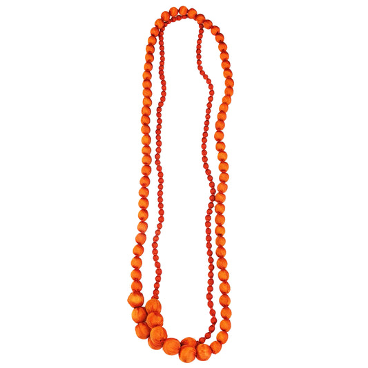LOOM - Collana Duyen Seta Arancio-LOOM-VIALESCARPE