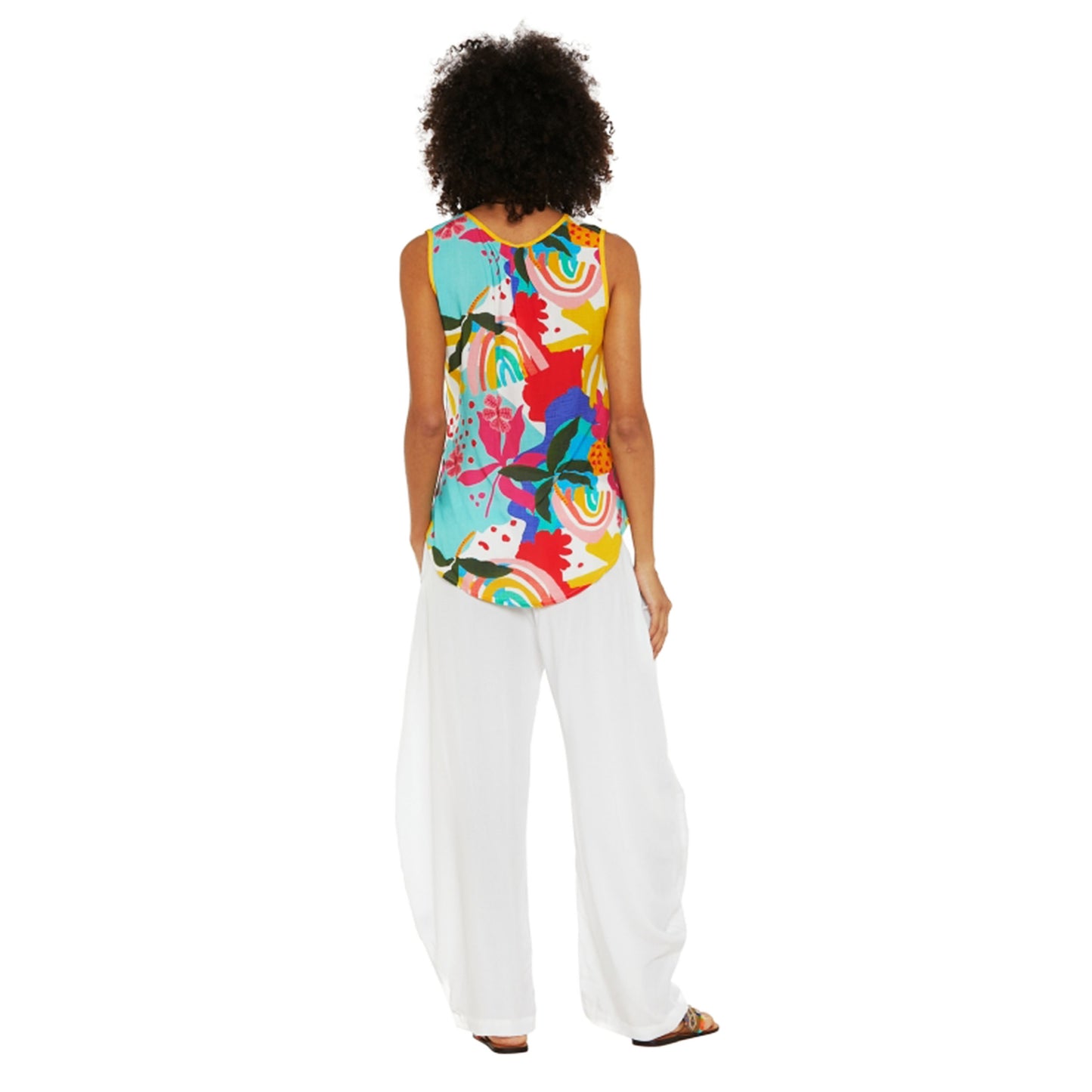 BABA DESIGN - Pantaloni a carota Sun Palette