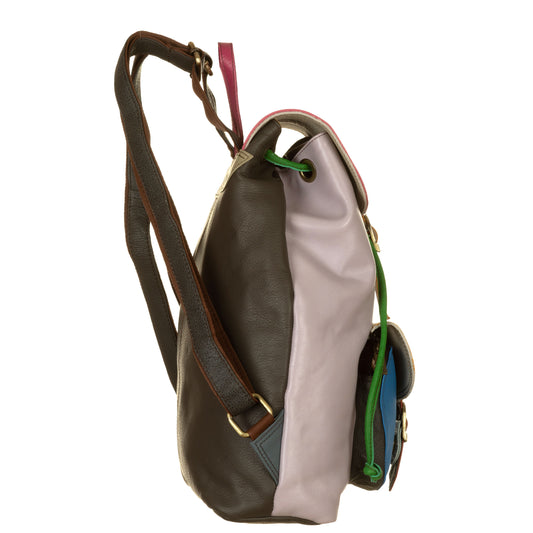 SORUKA Zaino GRETA liscio Glicine, Bluete, Fuxia, Multi-SORUKA-VIALESCARPE