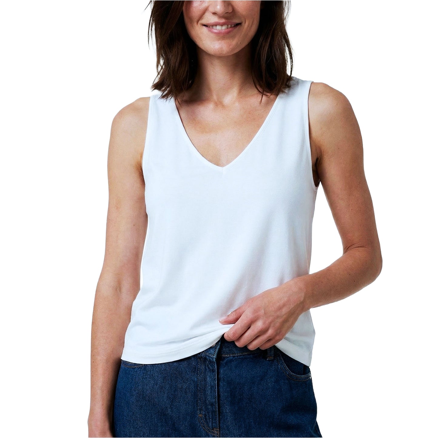 SURKANA Top a spalline Bianco-SURKANA-VIALESCARPE