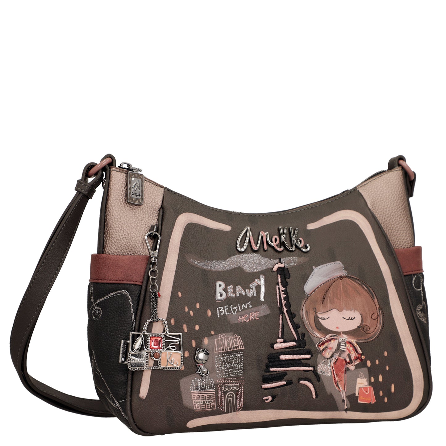 ANEKKE - Borsa a spalla con tracolla grande Mademoiselle