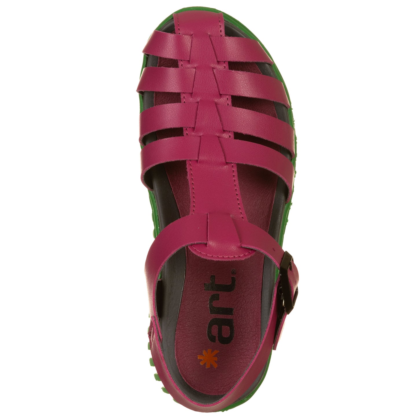 ART Sandali BRIGHTON pelle nappata fuxia