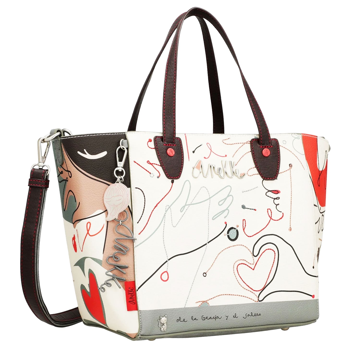ANEKKE Borsa shopper nera Alma