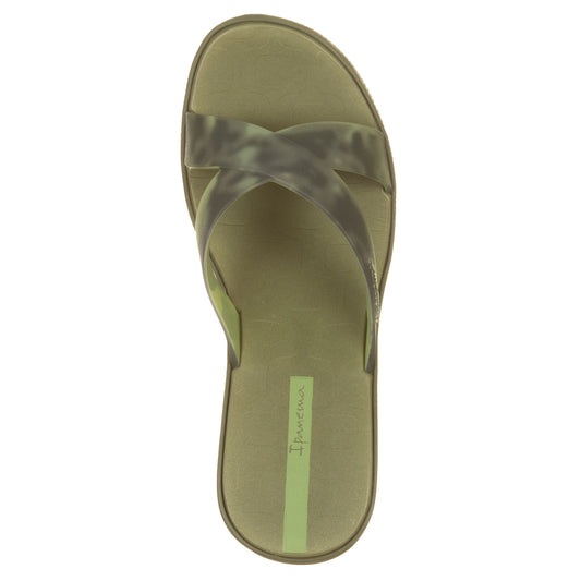 Ciabatte con zeppa IPANEMA High Fashion Slide Militare-IPANEMA-VIALESCARPE