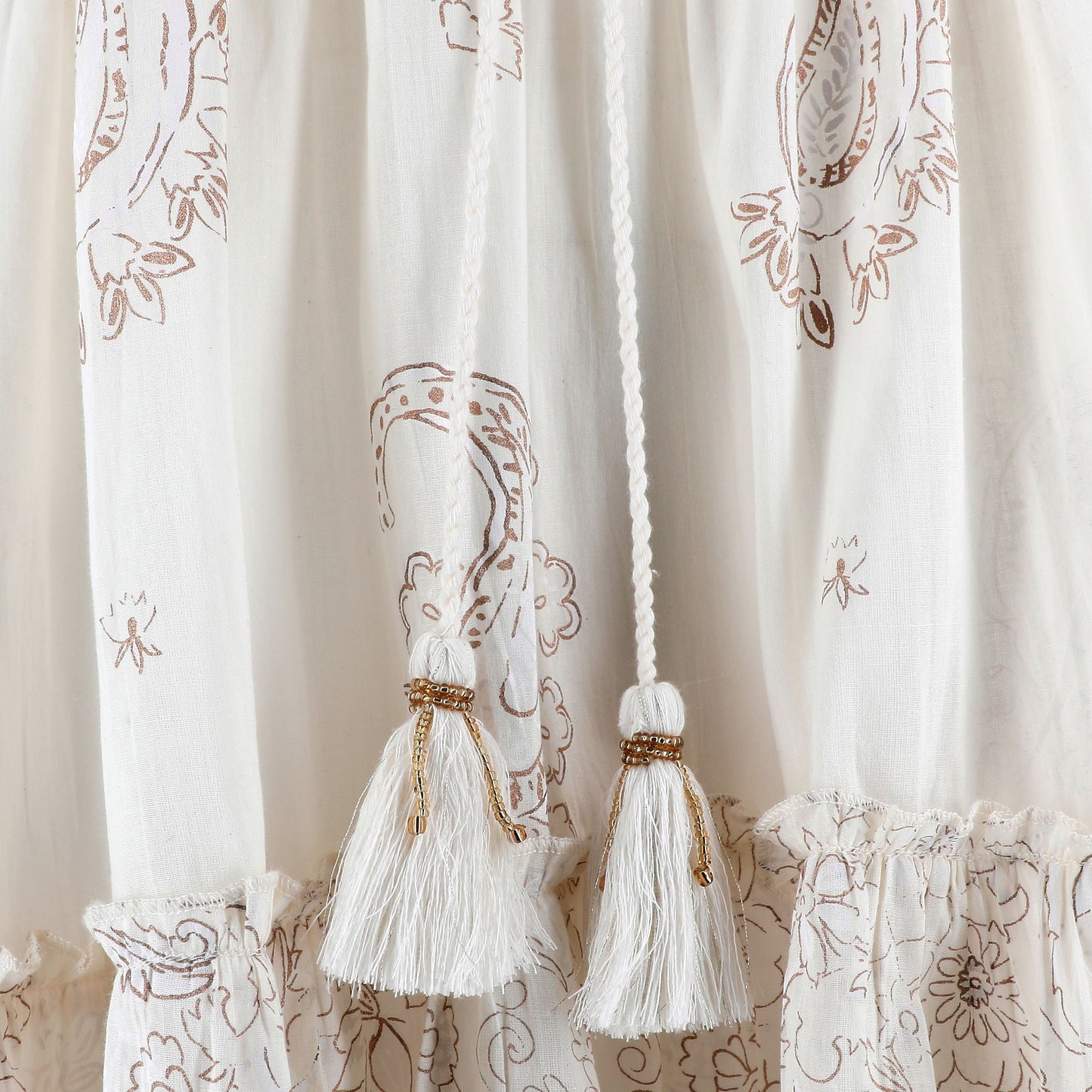 KARAKORUM - Kaftano Keira beige-KARAKORUM-VIALESCARPE