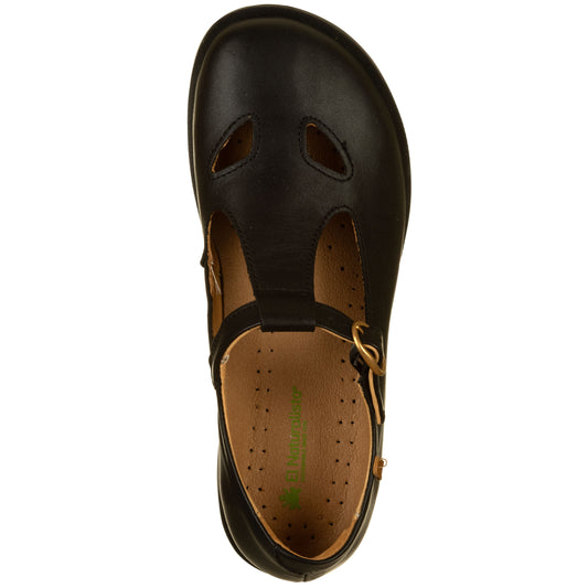 Sandali due buchi El Naturalista ARENISCA Nappa Black