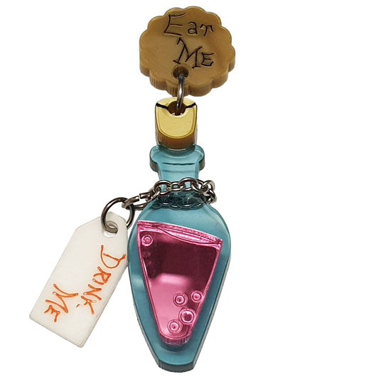 ARKY FLY Oreccchino pendente Alice Drink Eat Me