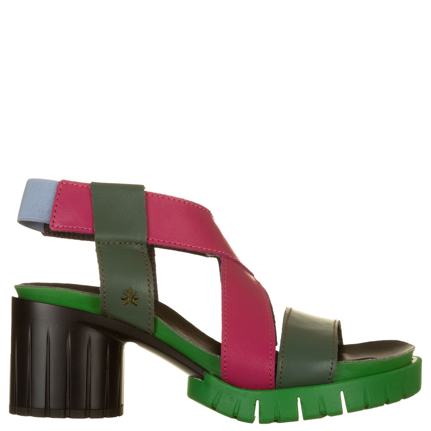 ART Sandali - MALIBU Elastico verde e fuxia