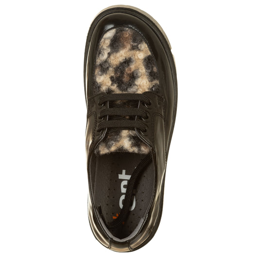 ART Stringatre LEEDS Nappa Shinny Nero-Leopard-ART®-VIALESCARPE