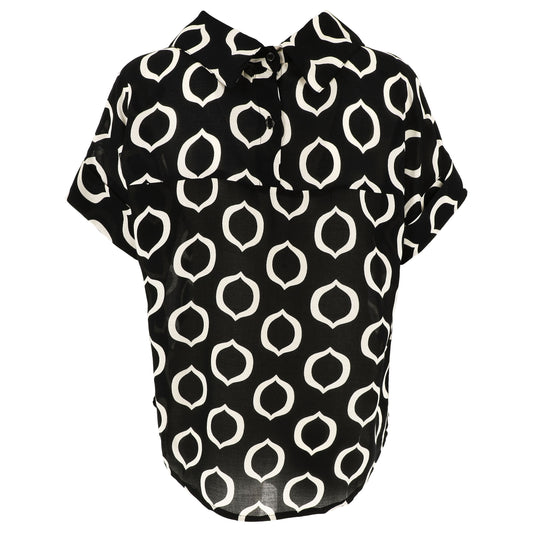 KARAKORUM Camicia SASHI Nero ed Ecru-KARAKORUM-VIALESCARPE
