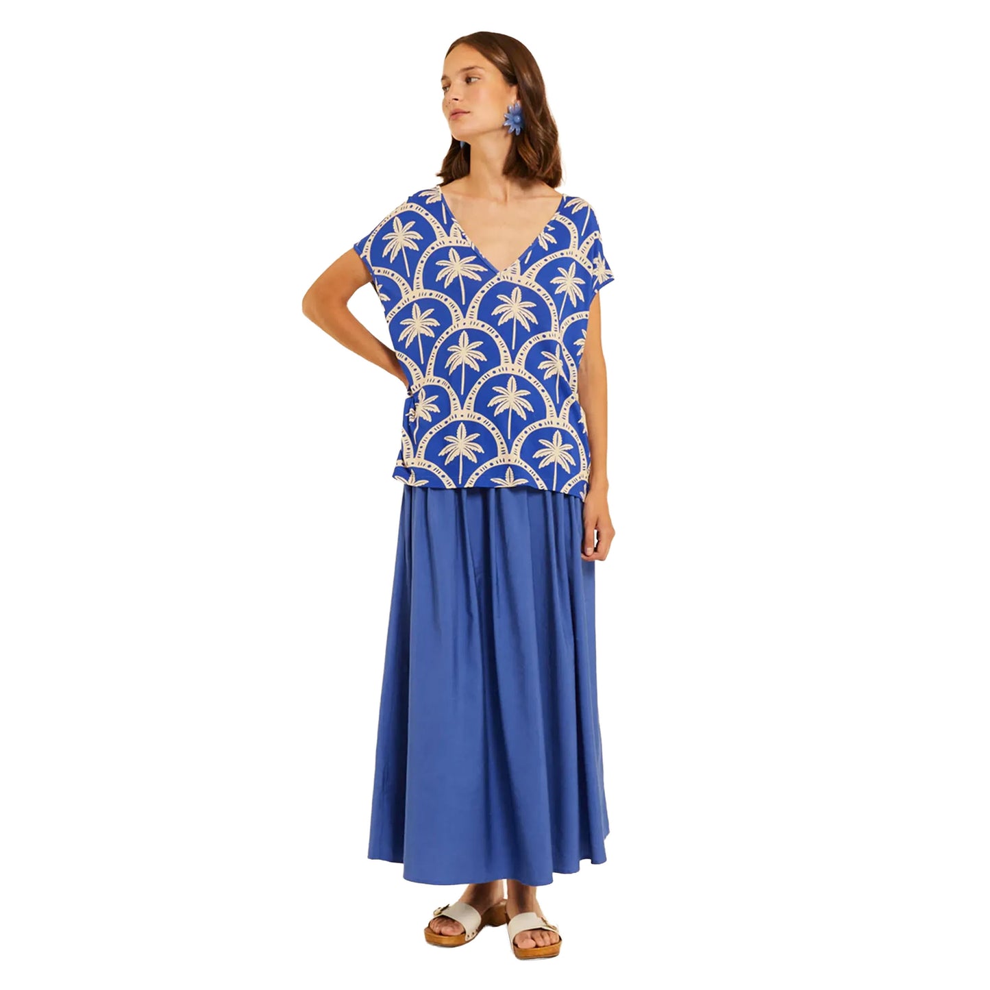PEPALOVES Casacca oversize Casablanca Bluette e Beige-PEPALOVES-VIALESCARPE