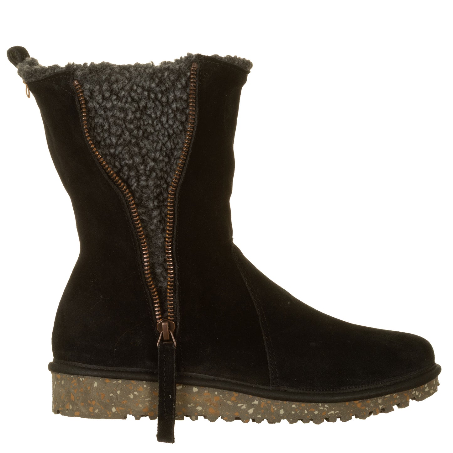 EL NATURALISTA - Stivaletti FELSEN Silk-Suede Black